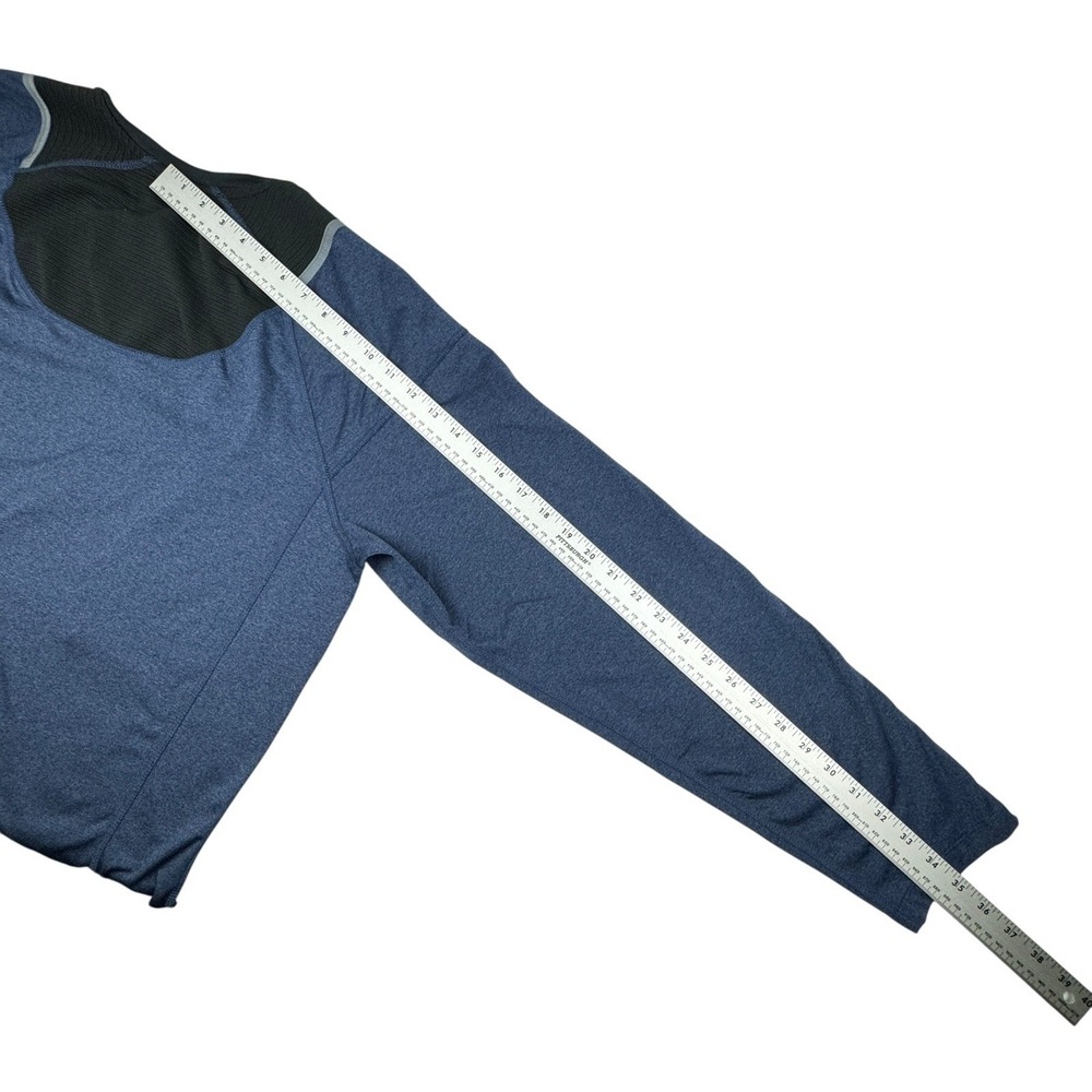 Spyder Active Shirt Mens XL‎ Blue Long Sleeve Stretch Pullover Poly Spandex - Picture 6 of 9